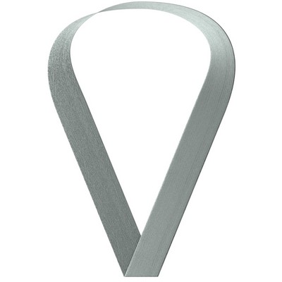 Metallic Silver Neckband Sewn Through (1-1/2" x 34")