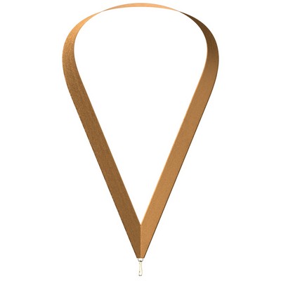 Metallic Bronze Neckband w/ Quick Clip (7/8" x 34")