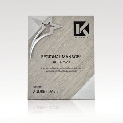 Aura Star - Metallic Plaque 8x10